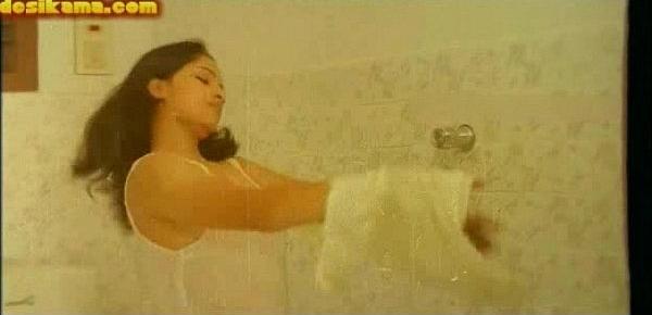  Reshma Bath in White Panty